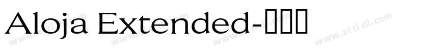 Aloja Extended字体转换